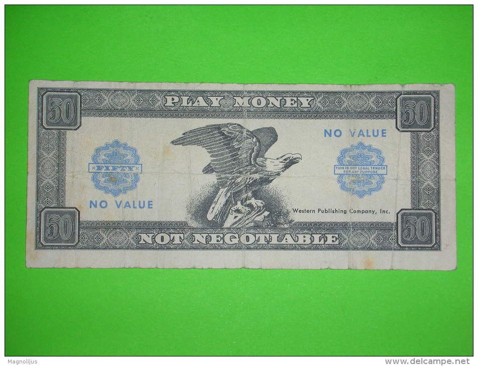 USA?,gambling,play Money,50 Fifty,dollar?banknote,paper Money,bill,vintage - Autres & Non Classés