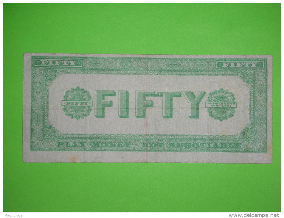 USA?,gambling,play Money,50 Fifty,dollar?banknote,paper Money,bill,vintage - Autres & Non Classés