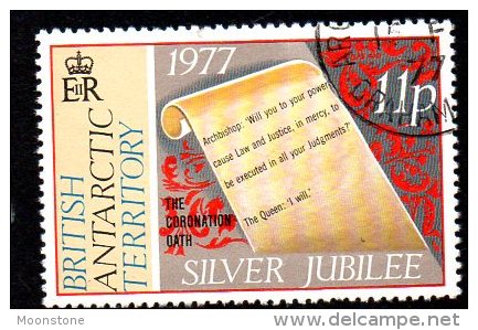 British Antarctic Territory BAT 1977 Silver Jubilee 11p Wmk. Crown To Right Of CA, Fine Used - Gebruikt
