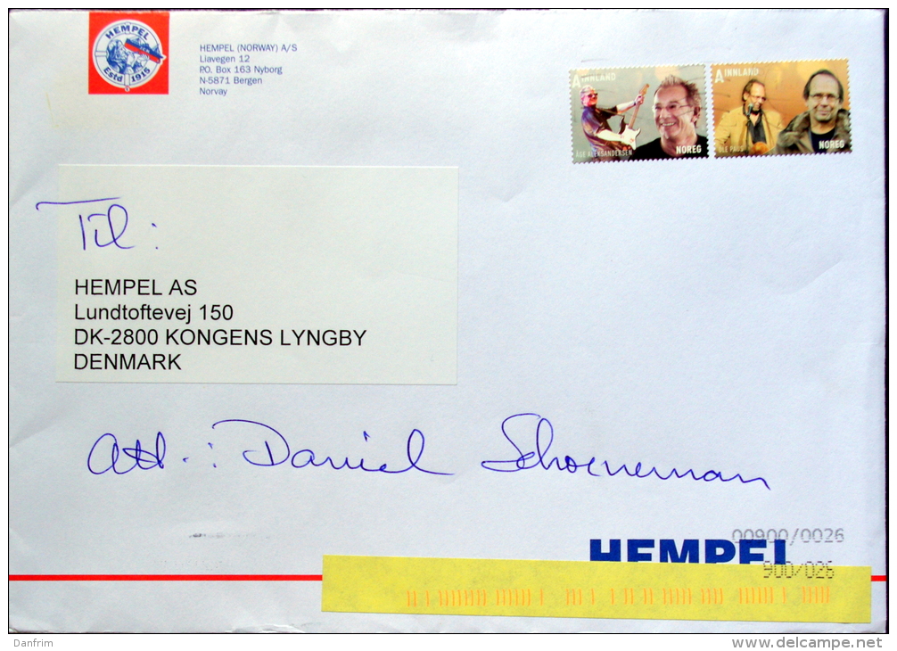 Norway 2013 Letter To Denmark  ( Lot 2366 ) - Cartas & Documentos