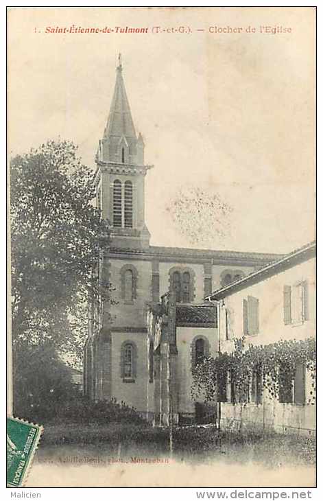 Tarn-et-garonne - Ref A121 - Saint-étienne-de-tulmont-st-étienne-de-tulmont - Clocher De L'église - - Saint Etienne De Tulmont