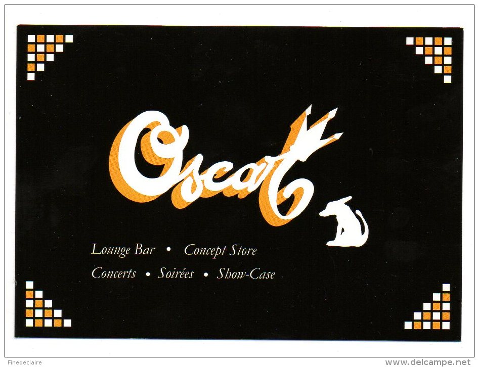 Carte Publicitaire - Oscar Lounge-Bar  - La Rochelle - Autres & Non Classés