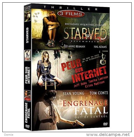 Starved  //   Peur Sur Unternet   //  Engrange Fatal    DVD 3 Films - Politie & Thriller