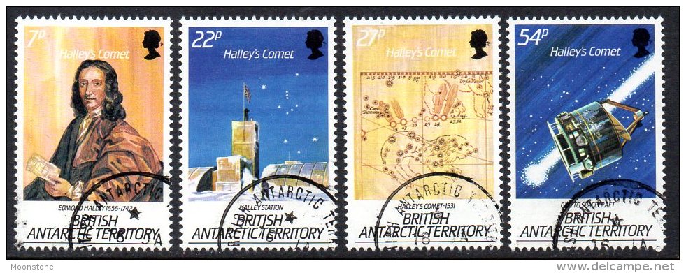 British Antarctic Territory BAT 1986 Halley´s Comet Set Of 4, Fine Used - Gebruikt