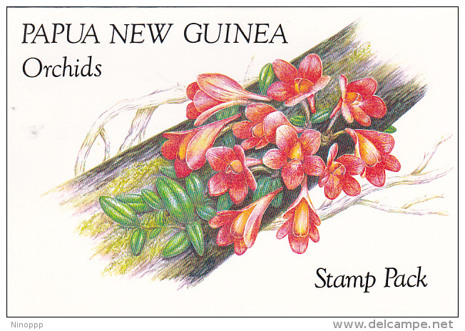 Papua New Guinea 1986 Orchids Stamp Pack PPNG 83 - Papoea-Nieuw-Guinea
