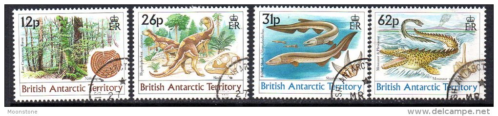 British Antarctic Territory BAT 1991 Dinosaurs Set Of 4, Fine Used - Oblitérés