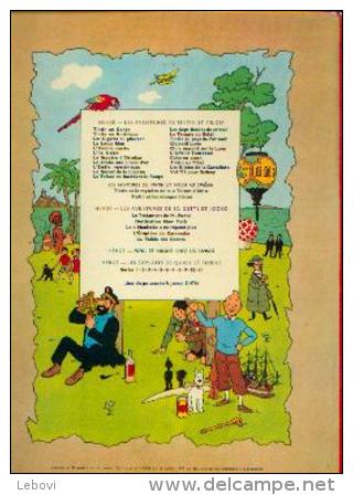 Les Aventures De TINTIN « Tintin Au Congo » - Réf. BDM B  Dos Imprimé 3-1971 C - 4e Plat B 39 - Tintin