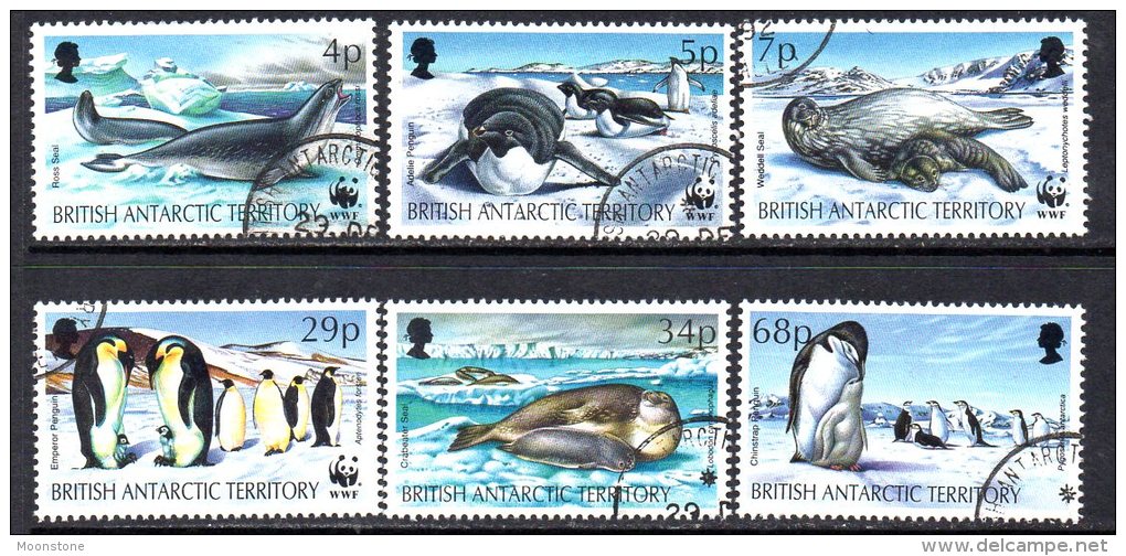 British Antarctic Territory BAT 1992 Seals & Penguins Set Of 6, Fine Used - Gebraucht