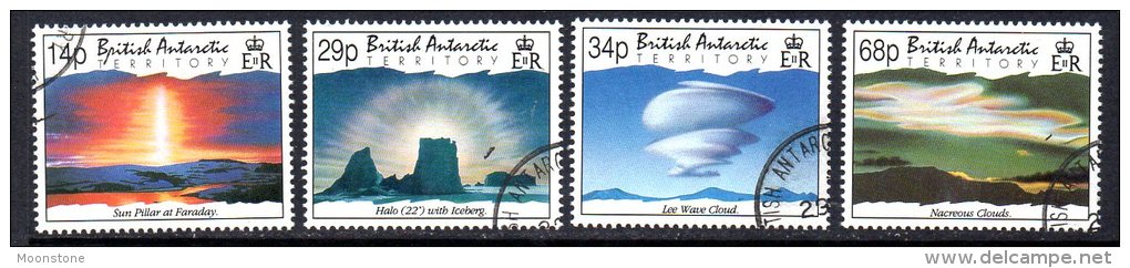 British Antarctic Territory BAT 1993 Atmospheric Phenomena Set Of 4, Fine Used - Used Stamps