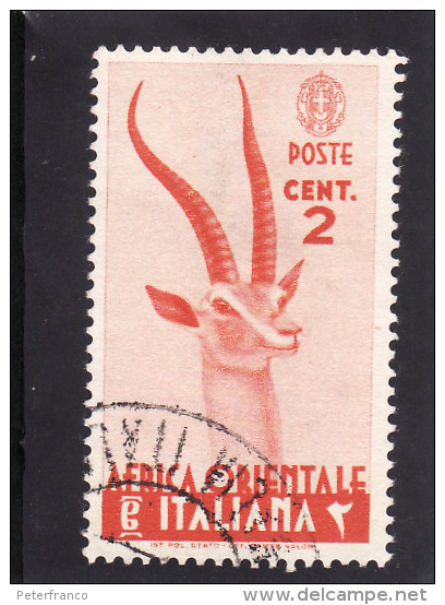 P - 1938 Africa Orientale Italiana - Soggetti Vari - Africa Oriental Italiana