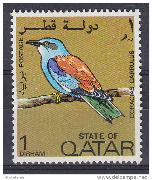 Qatar 1972 Mi. 528     1 D Bird Vogel Oiseau Blauracke MNH** - Qatar