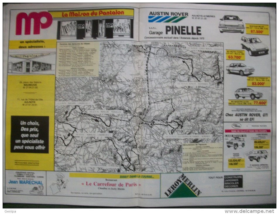 HAUTMONT -LANDRECIES - LOUVROIL 59 - 3é Rallye Charlemagne  (5 Scans) - Auto/Moto