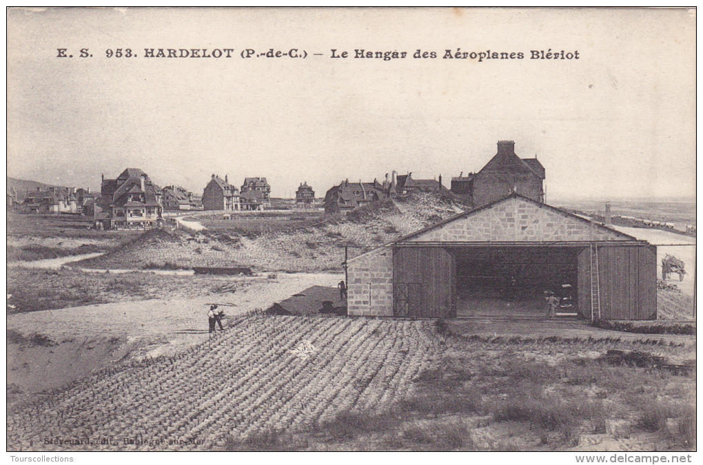 CPA 62 @ HARDELOT @ Le Hangar Des Aéroplanes Blériot @ - Autres & Non Classés