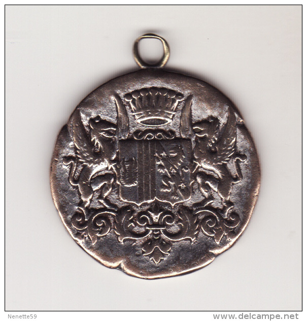 Médaille Du CHATEAU DE COUDREE En Relief Et Très Beau BLASON Au Dos - Autres & Non Classés