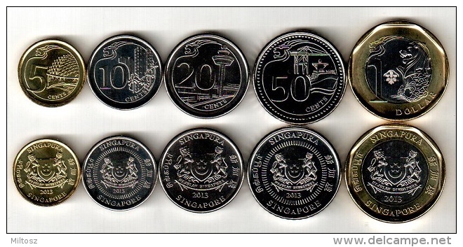 Singapore 5 Coins Set 2013 - Singapur