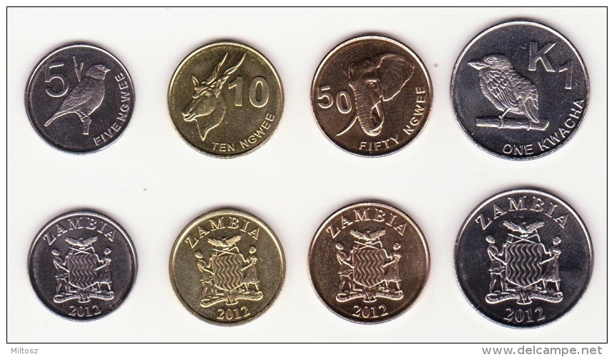 Zambia 4 Coins Set 2012 - Zambie