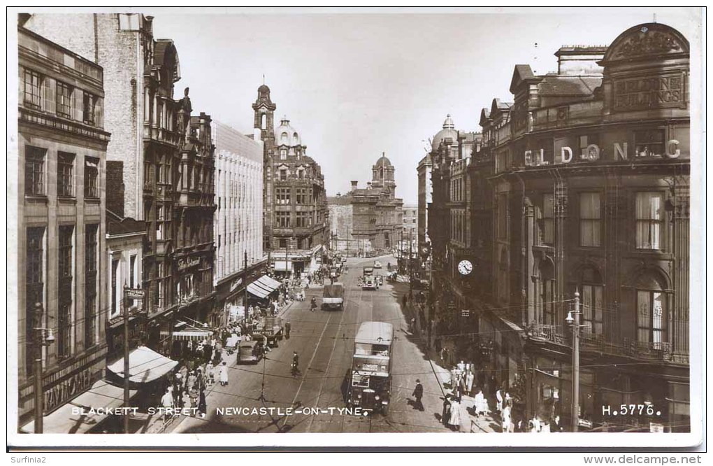 TYNE And WEAR - NEWCASTLE - BLACKETT STREET - ANIMATED RP  T235 - Newcastle-upon-Tyne