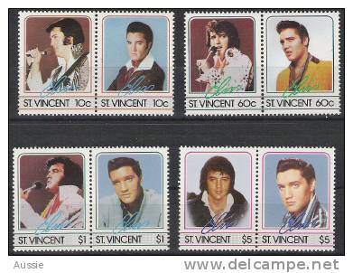 St-Vincent  1987 Yvertn° 999-1006 *** MNH Cote 12 Euro Elvis Presley - St.Vincent (1979-...)