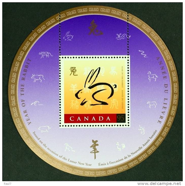 CANADA 1999 - Nouveau Calandrier Chinois, Année Du Lièvre - BF Neufs // Mnh - Neufs
