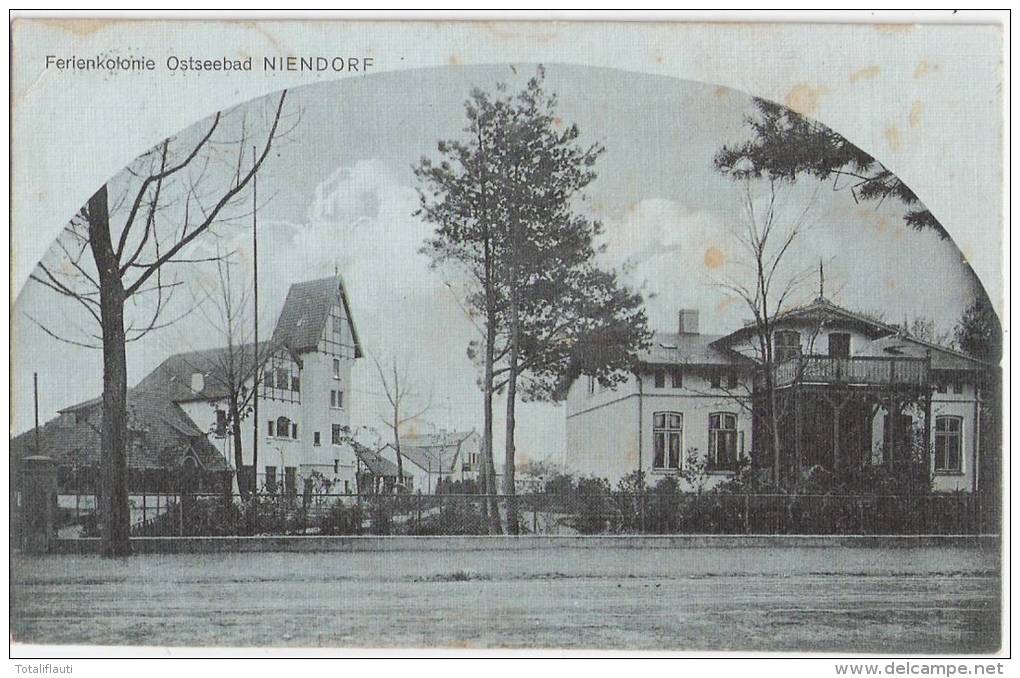 Niendorf Ostseebad Ferienkolonie 7.3.1911 Gelaufen Mondscheinkarte Timmendorf Er Strand - Timmendorfer Strand