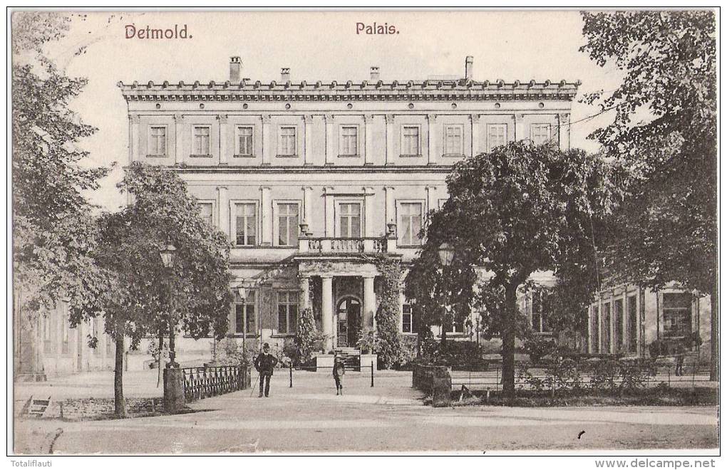 DETMOLD Palais Autograf Adel Von Villa Barbara An Freiin Von Nordeck Burg Hemmerich 26.11.1906 Gelaufen - Detmold