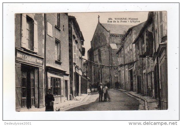 Oc13   8661556      Vivonne Rue De La Poste  L'église N° 234 - Vivonne