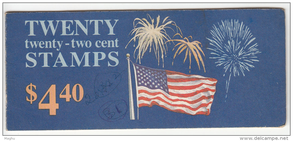 United States Booklet, $4.40 , Flag, Firework, Celebration,, As  Scan - 1981-...