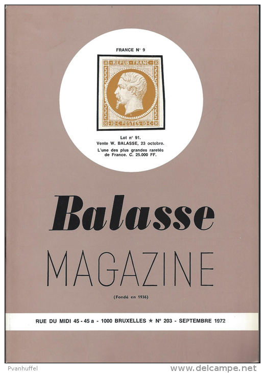 [BKB103] Balasse Magazine 203 - Septembre 1972 - French (from 1941)