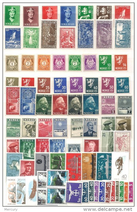 NORVEGE - Bon Lot De Timbres Neufs Entre 1939 Et 1977 - Verzamelingen