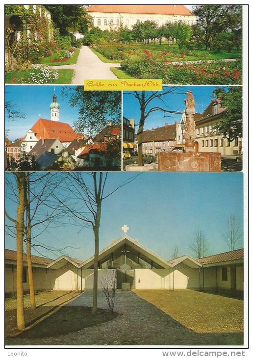DACHAU Oberbayern Bayern Karmel Heilig Blut Kirche Vorhof 2 Ansichtskarten - Dachau