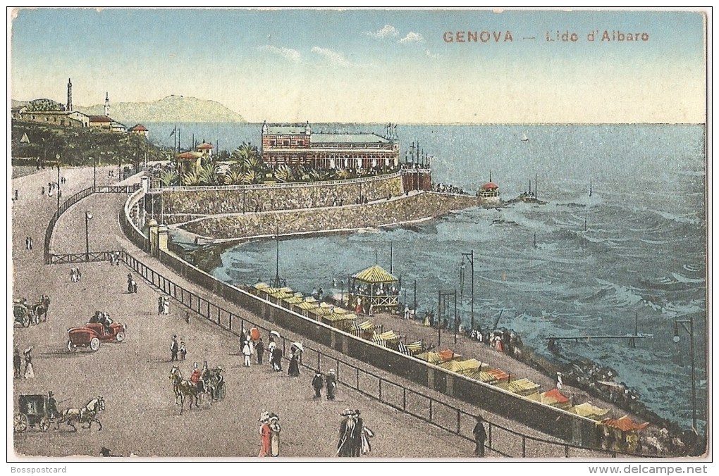 Genova - Lido D´Albaro. Italia. Illustrator - Genova