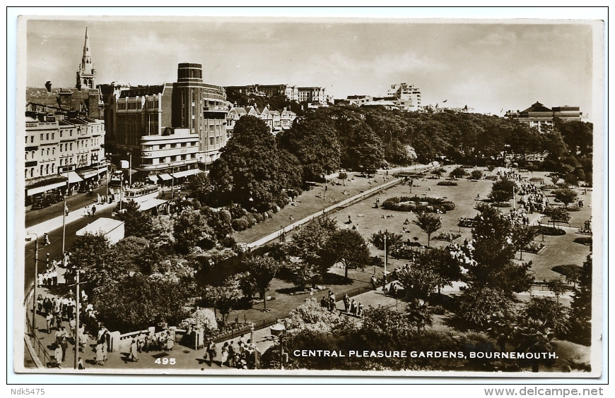 BOURNEMOUTH : CENTRAL PLEASURE GARDENS - Bournemouth (avant 1972)