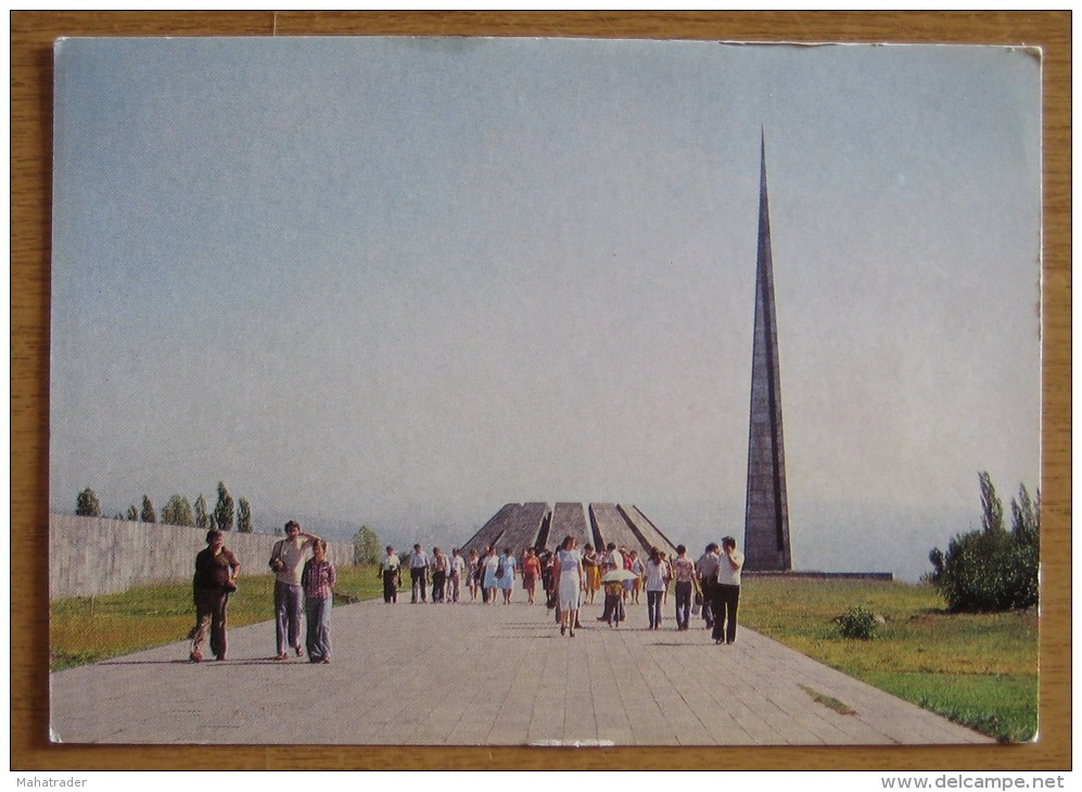 USSR Armenia Yerevan - Monument To The Victims Of The Armenian Genocide 1977 Stationery - Monuments