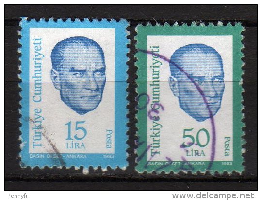 TURCHIA - 1983 YT 2406+2407 USED - Used Stamps