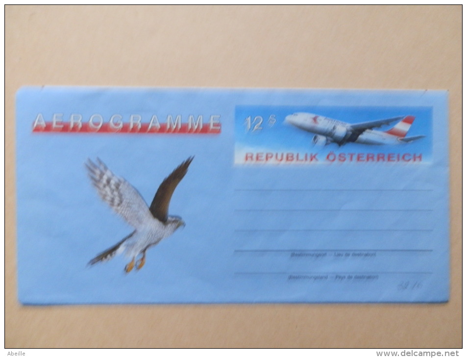 A3216     AEROGRAMME  AUTRICHE - Aigles & Rapaces Diurnes