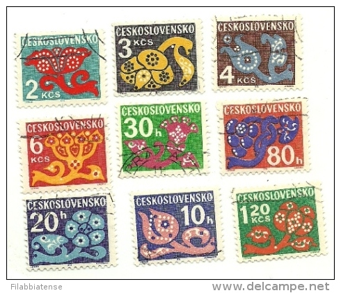 1972 - Cecoslovacchia S 103/05 + 107 + 109/13 Segnatasse C2655    ----- - Strafport