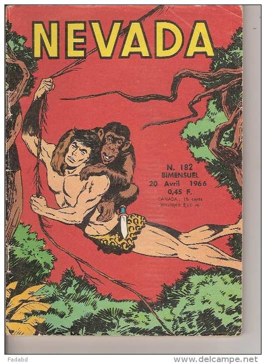 NEVADA N° 182 AVRIL 1966 MIKI LE RANGER TBE - Nevada