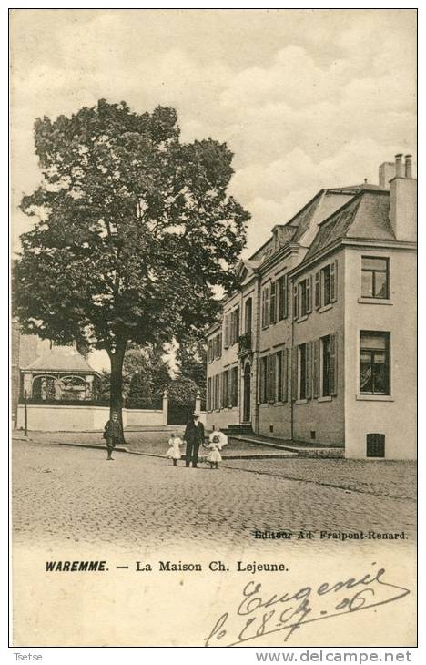 Waremme - La Maison Ch. Lejeune -1906 ( Voir Verso ) - Borgworm