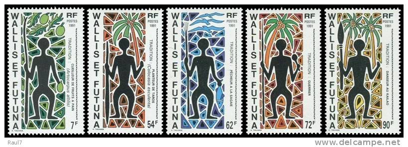 Wallis Et Futuna 1991 - Traditions - 5v Neufs // Mnh - Unused Stamps