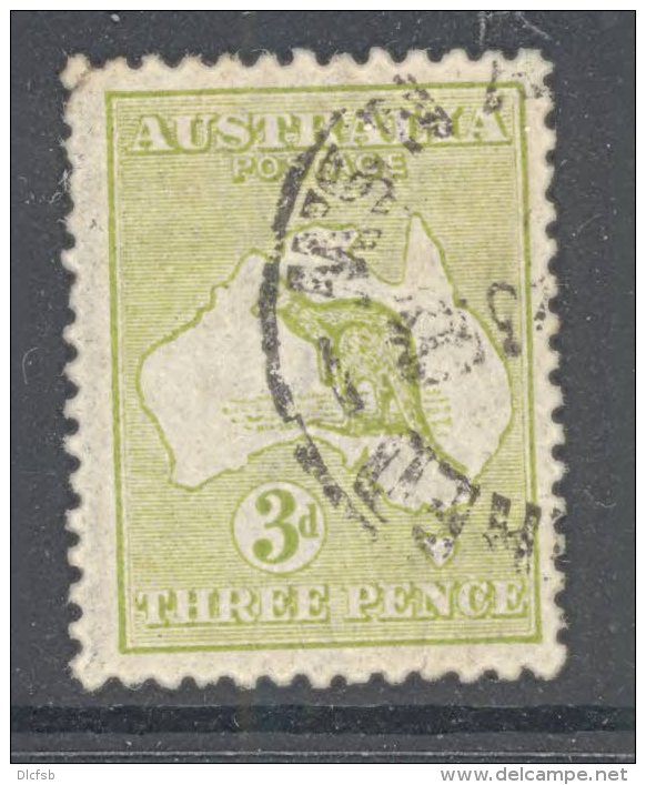 AUSTRALIA, 1915-28 3d (Die IIb, Wmk Narrow Crown), Very Fine Used SG37e, Cat &pound;12 - Oblitérés
