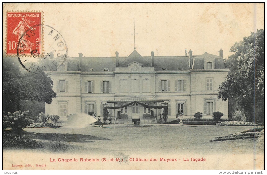 77 LA CHAPELLE RABELAIS - Château Des Moyeux - La Façade - La Chapelle La Reine
