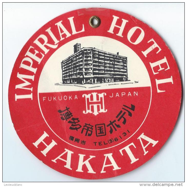 Japon/Imperial Hotel Hakata / Années 1960-1970       JAP6 - Etiquettes D'hotels