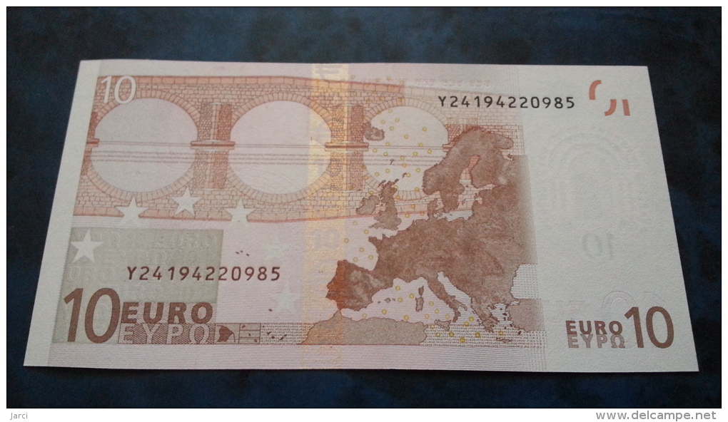 **** 10 EURO  GREECE - N037 - DRAGHI - RARE **** - 10 Euro