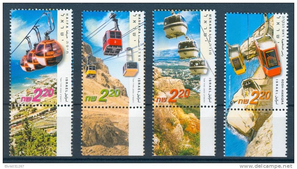 Israel - 2002, Michel/Philex No. : 1685-1688 - MNH - *** - - Ungebraucht (mit Tabs)