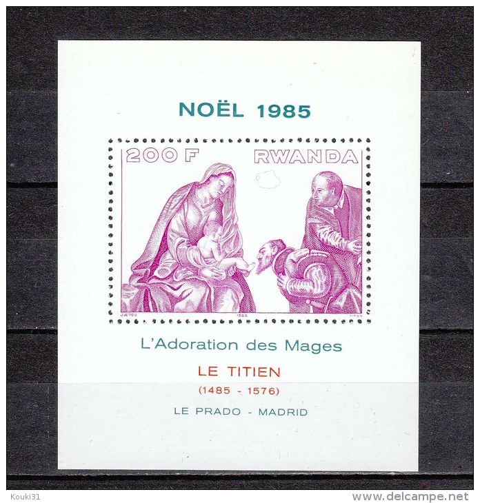 Rwanda YT BF 101 ** : Le Titien , Adoration Des Mages - 1985 - Unused Stamps