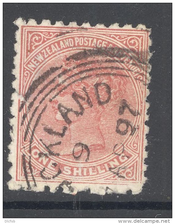 NEW ZEALAND, 1895 1/- (P10x11) (tear), Cat &pound;10 - Gebraucht