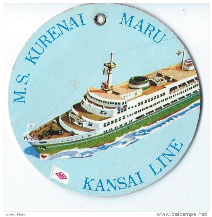 Japon/ Etiquette De Valise/ Croisiiére/Kansai Line / MS Kurenai Maru/ Japan / Années 1960-1970      JAP18 - Etiquettes D'hotels