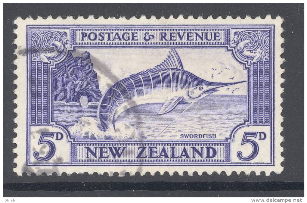 NEW ZEALAND, 1935 5d P13-1413.5 (wmk ""single NZ"") VFU, SG 563, Cat &pound;40 - Used Stamps