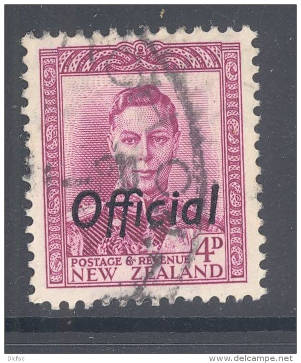 NEW ZEALAND, 1947 4d OFFICIAL Fine Used - Used Stamps
