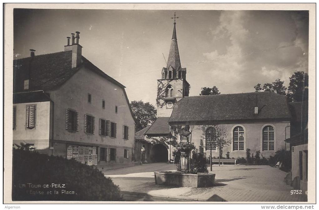 8125 - La Tour De Peilz L'Eglise Et La Place - La Tour-de-Peilz